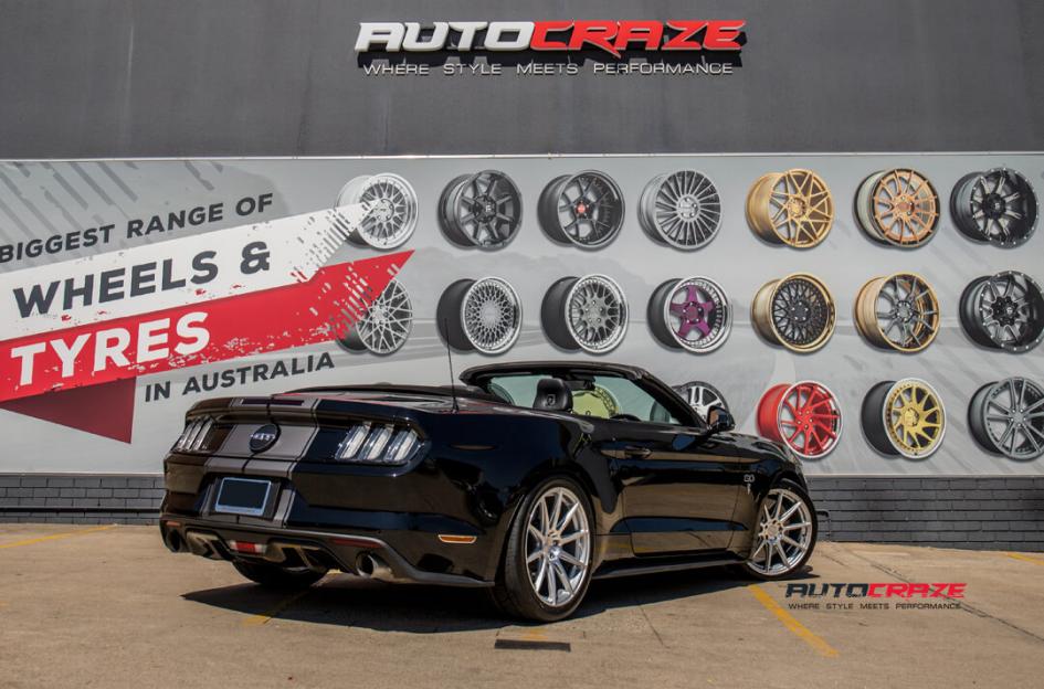 FORD MUSTANG ESSEN SILVER MACHINED FACE